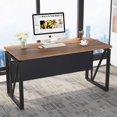thumbnail image 5 of Tribesigns L-Shaped Computer Desk, 55 inches Executive Desk with File Cabinet, Gaming Desk Business Furniture with Drawers and Storage Shelves, Home Office Table, 5 of 7