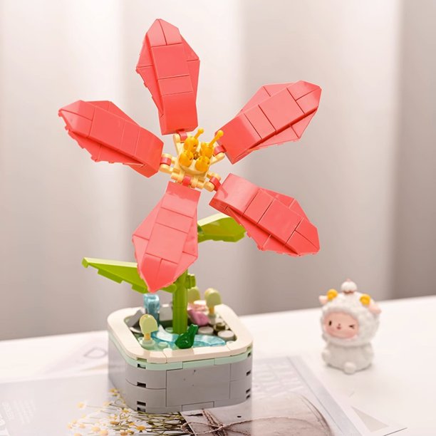 Ramo de bloques de construcción de partículas pequeñas de Diamond Horse para niños y niñas, bloques de construcción educativos para ensamblar, regalo creativo, decoración