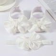 thumbnail image 4 of WUXIAN Child Baby Shoes With Hair Band Fashion Soft Soled Shoes Versatile Dress Flower Shoes Soft Baby Footwear, 4 of 4