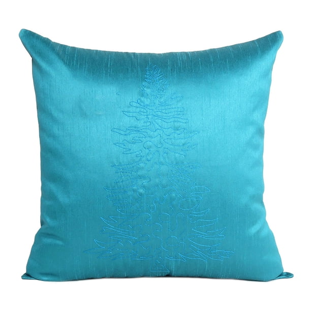 Teal Decorative Throw Pillows Cushion Covers for Chrsitmas