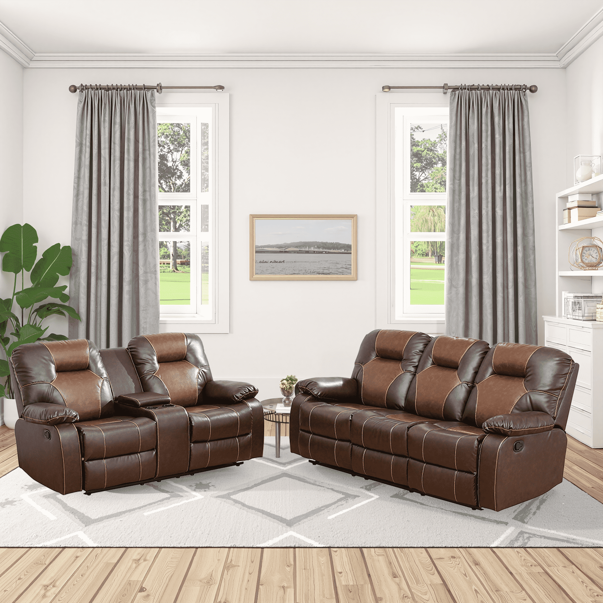 MAYEERTY Modern Adult Simple Reclining Stylish Business Function Sofa for Living Room