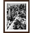 thumbnail image 2 of Art.com Bricklayers Constructing a Building Photographic Print, Brown Frame Wall Art, 32" x 40", 2 of 4