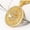 Gold, variant on MATROOY Mens Stainless Steel Rotatable Hip Hop Money Dollar Sign Pendant Necklace-Gold