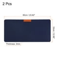 thumbnail image 2 of Uxcell 24x13" Desk Mat Protector, Dual Side Soft Smooth Mouse Pad Writing Mat, Dark Blue, 2 of 6