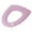 Pink-768, variant on 2 Pack Winter Toilet Seat Cover with Handle Knitted Soft Washable Elastic for Round and Elongated Toilets(Beige)，Hulucky