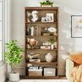 thumbnail image 3 of Tribesigns 6-Tier Bookcase, 70-Inch Tall Freestanding Bookshelf with Storage Shelves, Open Bookcase Wood Display Shelving Unit for Living Room Bedroom, 3 of 6