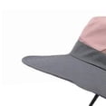 thumbnail image 7 of 2pcs Sun Hat UPF Protection Elastic Buckle Adjustment Portable Polyester Quick Drying Breathable Comfortable Outdoor Hat Two Color Pink and Pure Color Gray, 7 of 7