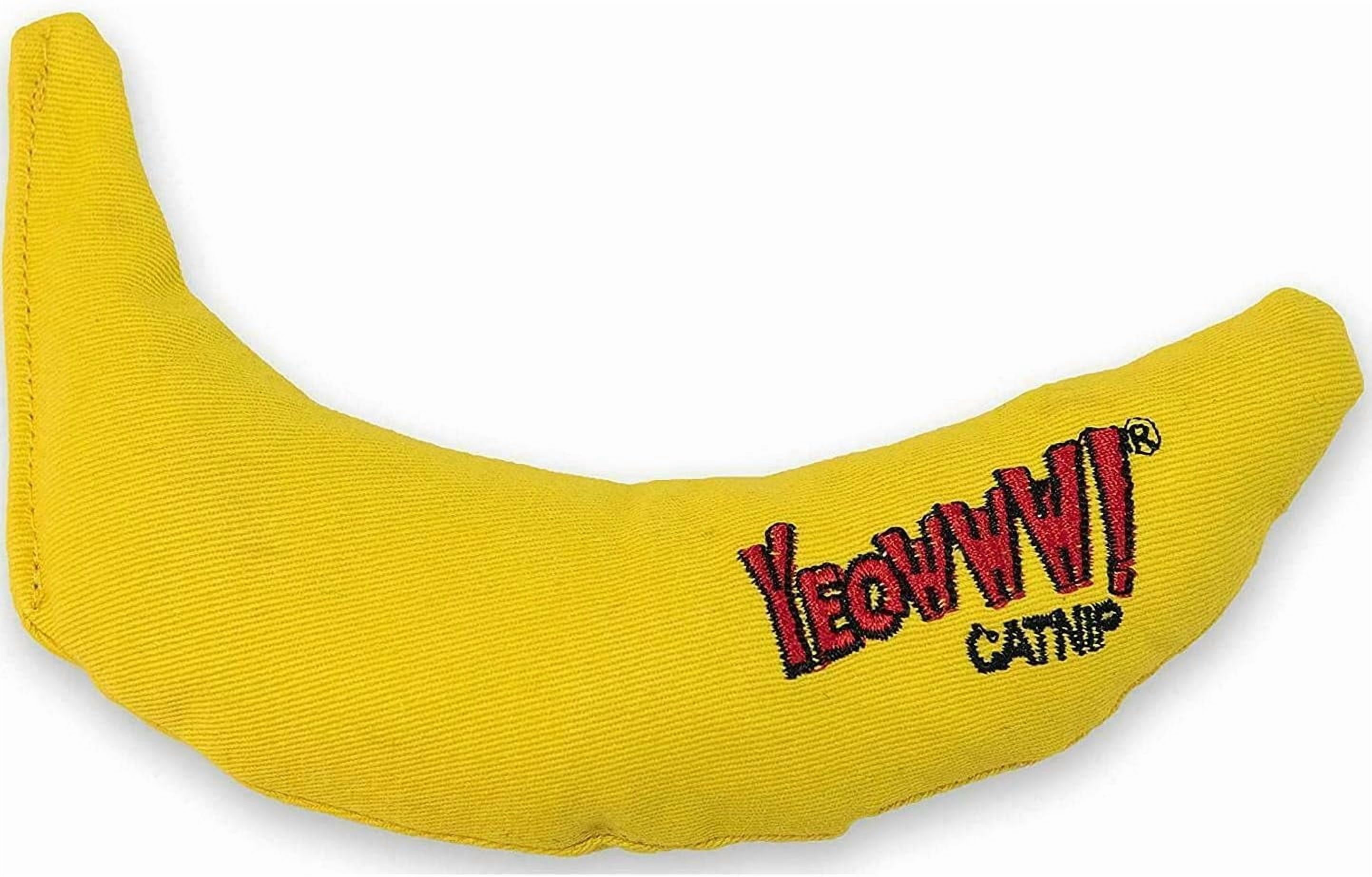 YEOWWW! DuckyWorld 100% ORGANIC CATNIP Leaf & Flower Cat Toy BANANA 3 PACK