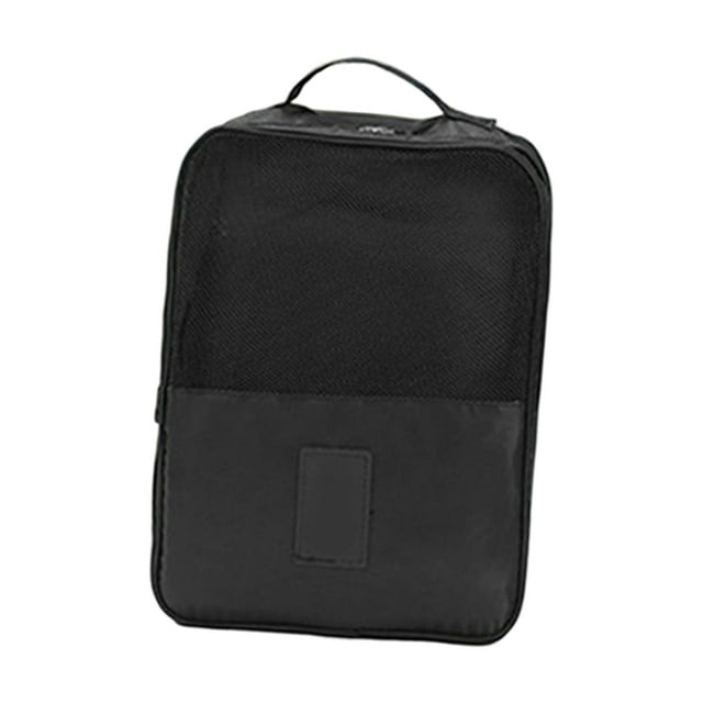 Bolsa de zapatos Zapatillas de deporte lavables con cremallera doble Bolso portátil para botas Bolsa de zapatos de viaje para deportes al aire libre Negro Macarena Bolsa de zapatos de viaje