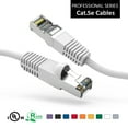 thumbnail image 1 of ACCL 10Ft Cat5E Shielded (FTP) Ethernet Network Booted Cable White, 1 Pack, 1 of 1