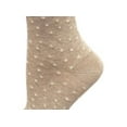thumbnail image 3 of Sierra Socks Women's Cotton Crew Pin Dot and Striped Casual Dress 1 Pair Socks ( Shoe Size: 4-10, Beige (Pin Dot)), 3 of 5