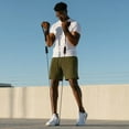 thumbnail image 7 of QPNGRP Men's 7" Athletic Basketball Shorts Workout Gym Quick Dry Shorts Lightweight Mesh Running Shorts Armygreen XL, 7 of 7