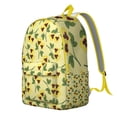 thumbnail image 2 of Floral Print Bookbag for School College and Work, Large Capacity Backpack with Laptop Compartment, Durable Everyday Bookbag for Commuting and Travel, Sunflower Flowers Design Unisex Gift, 2 of 5