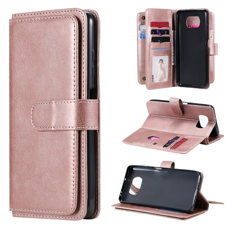 For Xiaomi Poco X3 NFC Multifunctional Magnetic Copper Buckle Horizontal Flip Leather Case with &