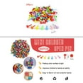 thumbnail image 5 of Paquete de alfileres partidos en colores pastel, 100 piezas de alfileres multicolores para álbumes de recortes, mini suministros redondos para manualidades con caja de almacenamiento, 5 of 5