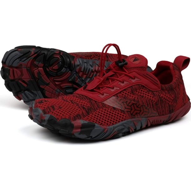 Zapatos Joomra Minimalist Barefoot Treadmill para mujer, color rojo, talla 41