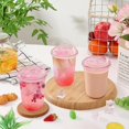 thumbnail image 3 of 100 Set 16oz Pink Plastic Cups with Sip Lids, Disposable Round Bottom Iced Coffee Cup with Lid Pink Clear To Go Drinking Cup Bulk for Cold Drinks Slushie Valentine Bachelorette Party Supplies, 3 of 8