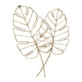 thumbnail image 2 of Aria Contemporary Boho Leaf Metal Wall Art, 2 of 6
