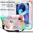 thumbnail image 5 of LTROP Case for iPad Air 5th/4th Generation 10.9 Inch(2022/2020),iPad Air 5/4 Case, iPad Pro 11 Case 2021/2020/2018,Pencil Holder/Swivel Stand/Shoulder Hand Strap Case for iPad 10.9 & Pro 11, Rose Gold, 5 of 7