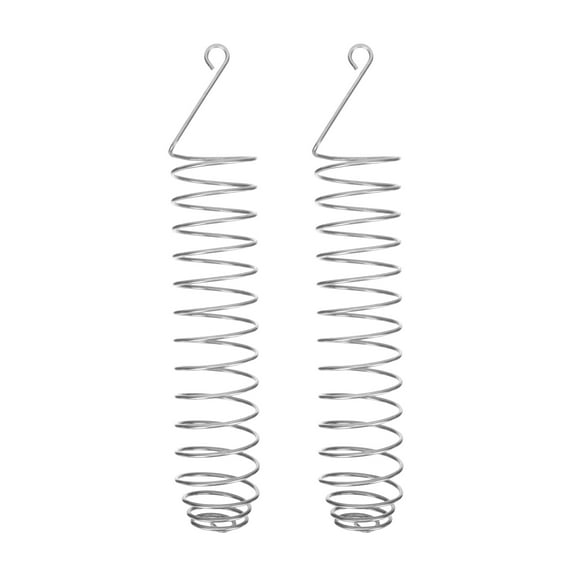 LOLIPPYY Set of 2 Stainless Steel Squirrel Feeders for Outdoor Garden Use, Easy to Fill and Weather