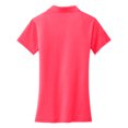thumbnail image 6 of Womens Cotton Touch Performance Polyester/Spandex Polo T-Shirt Hot Coral Large, 6 of 6