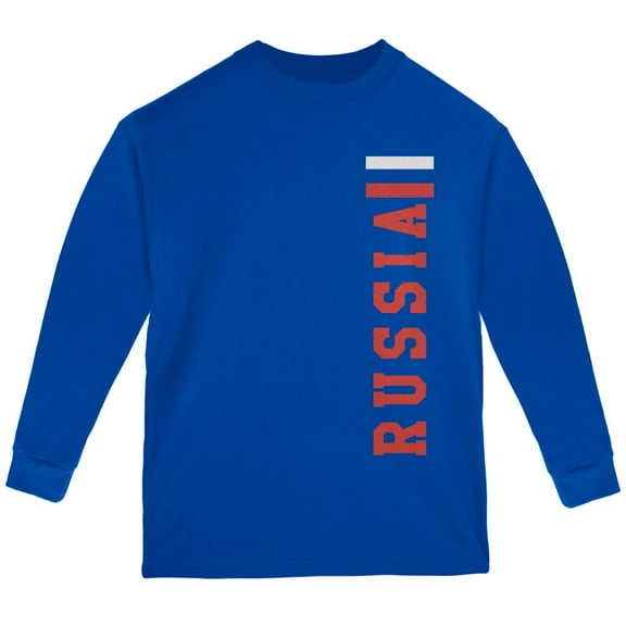 World Cup Russia Youth Long Sleeve T Shirt Royal YMD