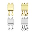 thumbnail image 1 of Amazon Hot Sells Layering Magnetic Necklace Broche de oro de 14 quilates para collar magnético en capas Detangler Sincero Hogar, 1 of 6