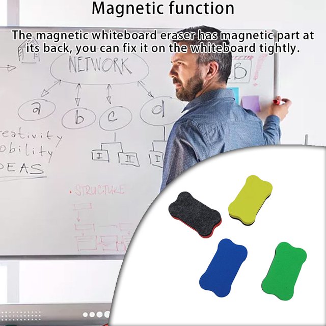 Whiteboard Erasers Chalkboard Cleaners Flannel White Board Brush University portability; The Handheld Bone-shaped Blackboard Wiper Rub