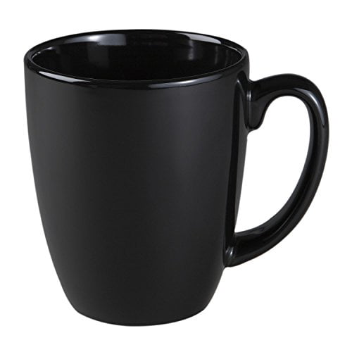 Corelle Livingware 11Ounce Mug, Black 2 pack
