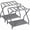 Grey, variant on Foldable Metal Luggage Rack Set (2 pcs), Black, 2-Tier Suitcase Stand with Storage Shelf, Easy Assembly