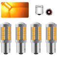 thumbnail image 1 of Aleko Sidaqi 4pcs 1156 PY21W Bombillas LED amarillas ámbar 33SMD 900LM 5630 3.6W BAU15S 7507 Luz de señal de giro LED para automóvil para luces de señal de giro delanteras y traseras de automóvil 12-30V ACTIVE Biensenido a ACTIVE, 1 of 5