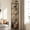 Brown-5 Tiers, variant on HIGDBFE  6-Tier Corner Shelf with LED Light and Fabric Drawer, 75" Tall Corner Bookshelf for Small Spaces, Rustic Brown