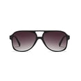 thumbnail image 1 of Vintage Retro 70s Sunglasses for Women Men Classic Large Squared Aviator Frame UV400 Trendy Orange Glasses (Black, 60) Freckles Mark Freckles Mark, 1 of 2