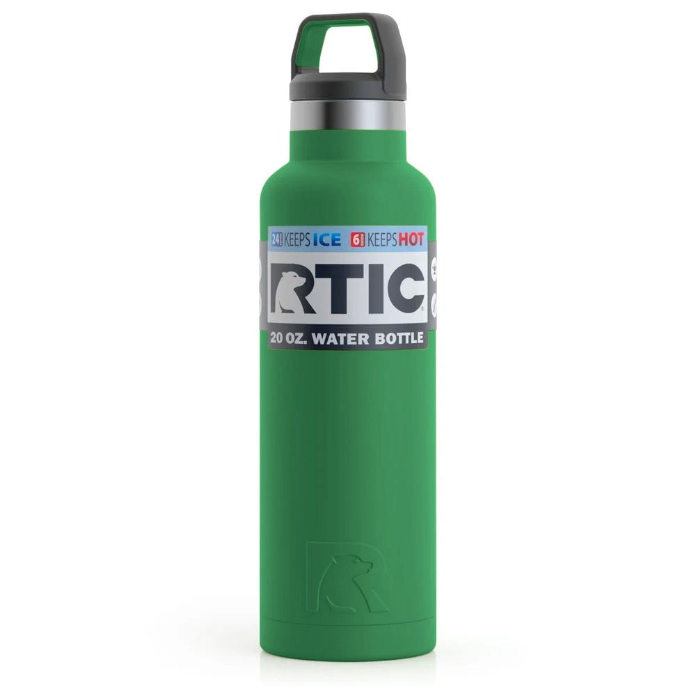 RTIC 20oz Vacuum Insulated Water Bottle, Metal Stainless Steel Double