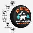 thumbnail image 2 of Go Outside Worst Case Scenario a Bear Kills You Rv Spare Tire Cover, Camper Spare Tire Cover, Spare Tire Cover for RV Trailer, Camper Wheel Protectors Trailer Rv SUV Truck Travel Trailers 15 inch, 2 of 9