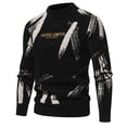 thumbnail image 1 of Styesk Mens Sweater Men's Knitwear Round Neck Elastic Pullover Assorted Colors Texture Trend Sweater Coat, 1 of 7
