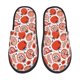 thumbnail image 1 of Balery Hand Drawn Tomatoes Pantuflas de Casa de Felpa Silenciosas con Diseño Estampado, Zapatillas Cómodas Antideslizantes de Algodón para Interior-Large, 1 of 8