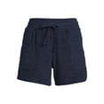 thumbnail image 4 of Time And Tru Women's French Terry Pull-On Shorts, 4 of 5