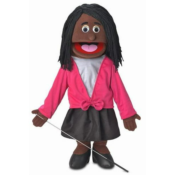 25" Barbara, Black Mom / Teacher, Full Body, Ventriloquist Style Puppet