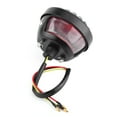 thumbnail image 4 of Tail Light Tail Brake Light Brake Taillight Black Round Motorcycle Tail Brake Light For Bobber Chopper Scooters ATV, 4 of 8
