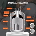 thumbnail image 4 of VEVOR Liquid Nitrogen Tank, 3 L Aluminum Alloy Liquid Nitrogen Container, LN2 Tank Dewar with 6 Canisters and Carry Bag with Straps, Cryogenic Tank for Beauty Industry, Semen Preservation, 4 of 9