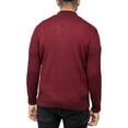 thumbnail image 2 of X RAY JEANS Mens Quarter-Zip Pullover Sweater, Burgundy Marled, 2XL, 2 of 5