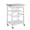 1S-White, variant on Rolling Kitchen Island Serving Cart with Underneath Drawer & Slide-Out Wire Storage Basket