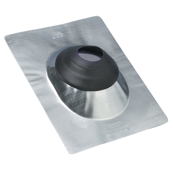 OATEY 11880 No-Caulk Galvanized Steel Roof Flashing, 4" Opening