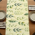 thumbnail image 5 of Table Runners 120 Inches Long Dress Scarves, Sage Green Leaves Farmhouse Coffee/Dining/Kitchen Table Runner for Living Room, Summer Botanical Farmhouse Leaf 13x120 Inch, 5 of 9