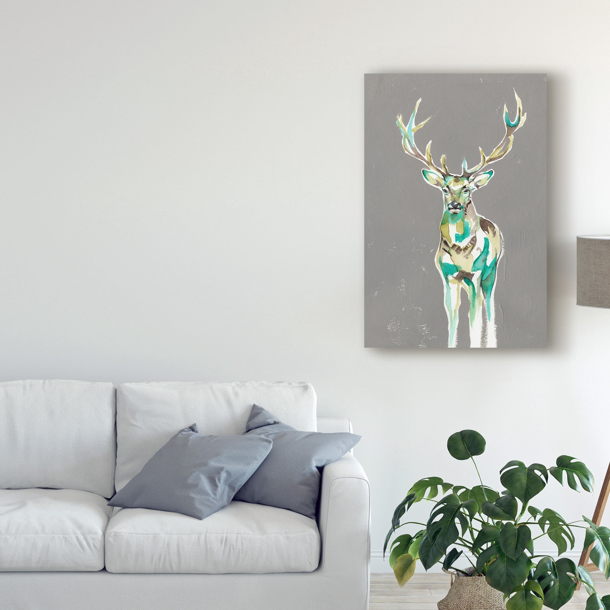 Trademark Fine Art 'Solitary Deer II' Canvas Art by Jennifer Goldberger
