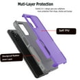 thumbnail image 3 of For Samsung Galaxy A13 4G Case ,Sturdy Phone Case for Galaxy 13 5G 6.5 inch ,Takfox Shockproof Protection Heavy Duty Armor Hard Plastic & Rubber Rugged Bumper 2-in-1 Case Cover ( Purple ), 3 of 6