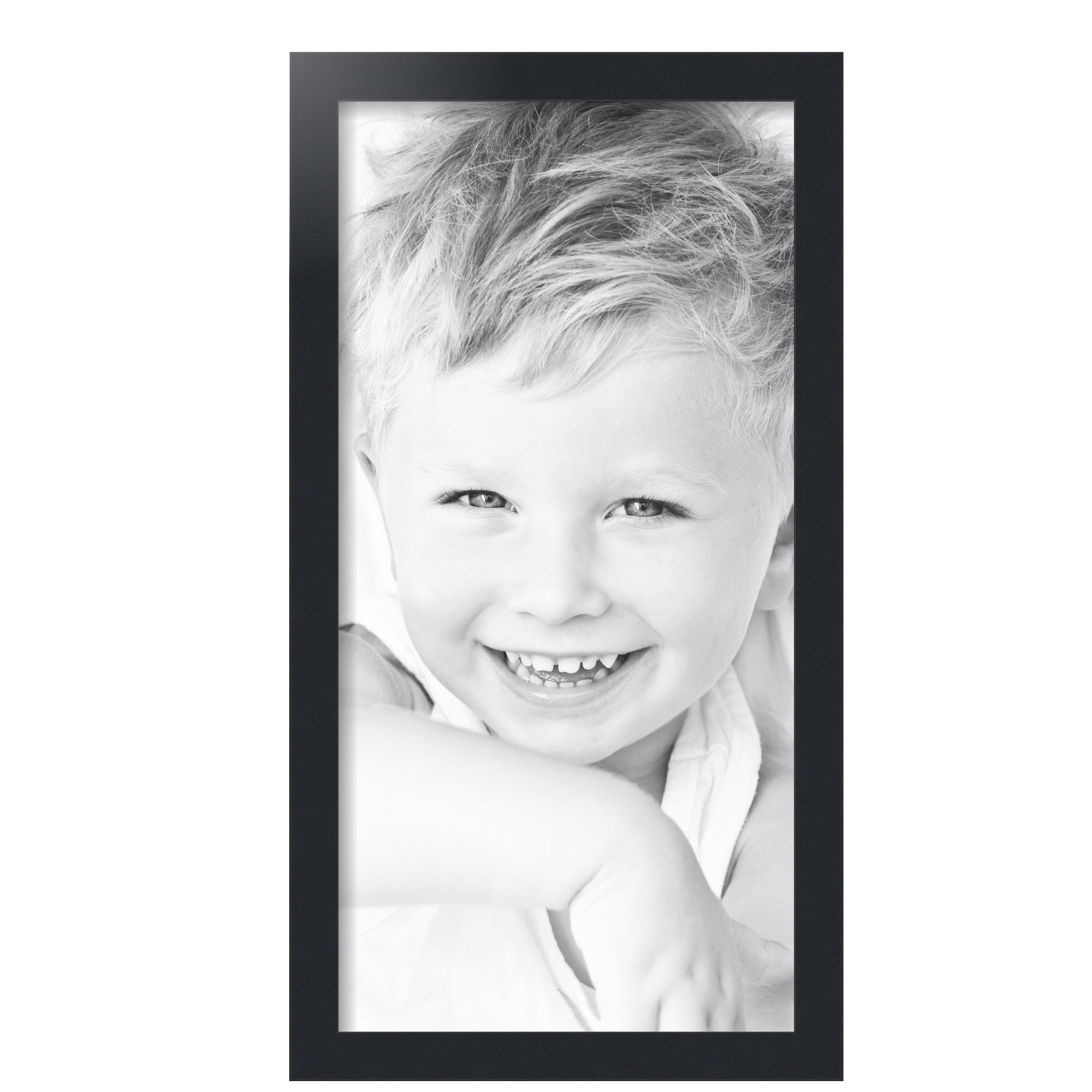 ArtToFrames 12" x 24" Black Picture Frame, 12x24 inch Black MDF Poster Frame (WOM-3926),  Pack