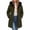 Army Green, variant on Iyufng Women's Fleece Lined Hooded Puffer Coat Zip Up Mid Length Warm Winter Jackets with Side Pockets