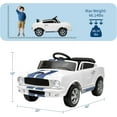 thumbnail image 2 of 12V Licensed Shelby Ride-On Car with Remote Control, LED Lights & Music for girls and boys, 2 of 8